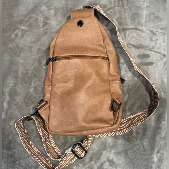 Tan Women's Crossbody Bag - Picture 3 of 6